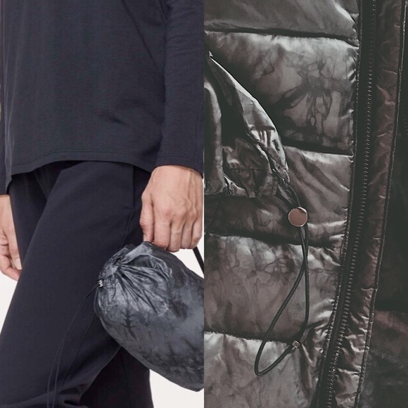 LULULEMON PACK IT DOWN Melanite Down Vest Sz2 NEW - Picture 7 of 8